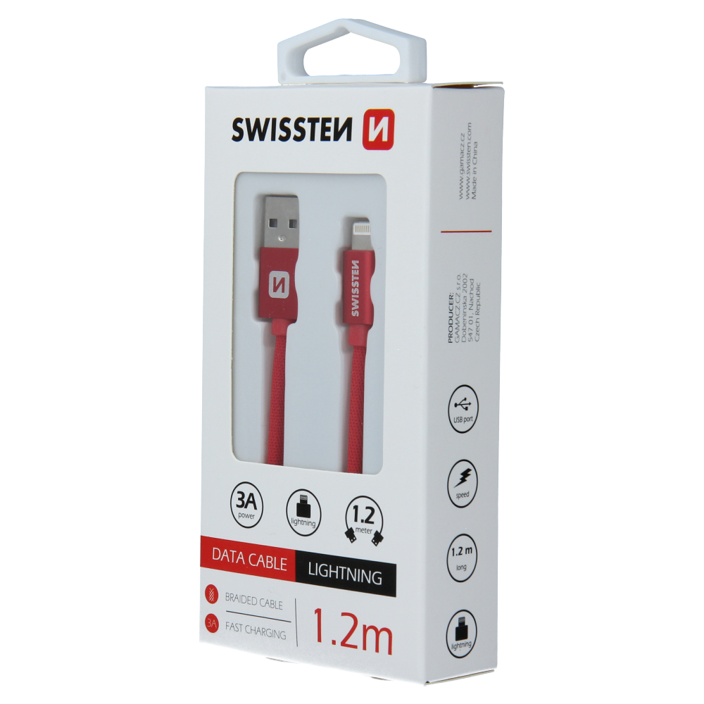 Swissten-Textile-USB-MFI-Lightning-Cable-1.2m-Rood-4-Cityhoesje