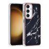 UNIQ Accessory Galaxy S24 Backcover hoesje Gold Line - Marble Black