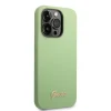 Guess - iPhone 14 Pro Max - Silicone Backcover - Metal logo - Groen - Thumbnail Image 4