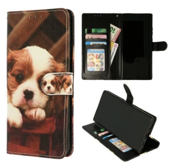 Cityhoesje-Bookcase-Geschikt voor IPhone 13 / 14-Print Puppy