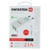 Swissten 2.1A Dual Port Travel Charger (10.5W) Lightning USB Cable - White - 1 - Cityhoesje.nl