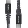 Swissten Textile Type - C To C -Cable - 1.5 m - Fast Charging - zwart
