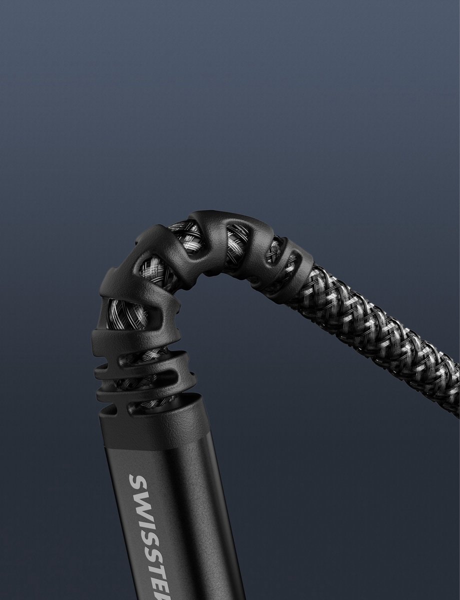 Swissten Textile Type - C To C -Cable - 1.5 m - Fast Charging - zwart1