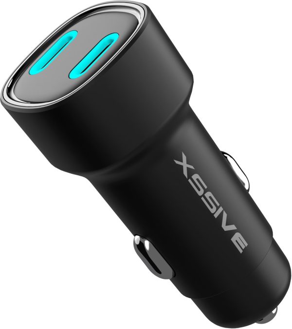 Xssive 40w PD Fast Car Charger XSS-CC42 - Zwart