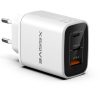 Xssive GaN 67W PDW Quick Charger USB-A+2-C XSS-AC72CCAW - Wit1