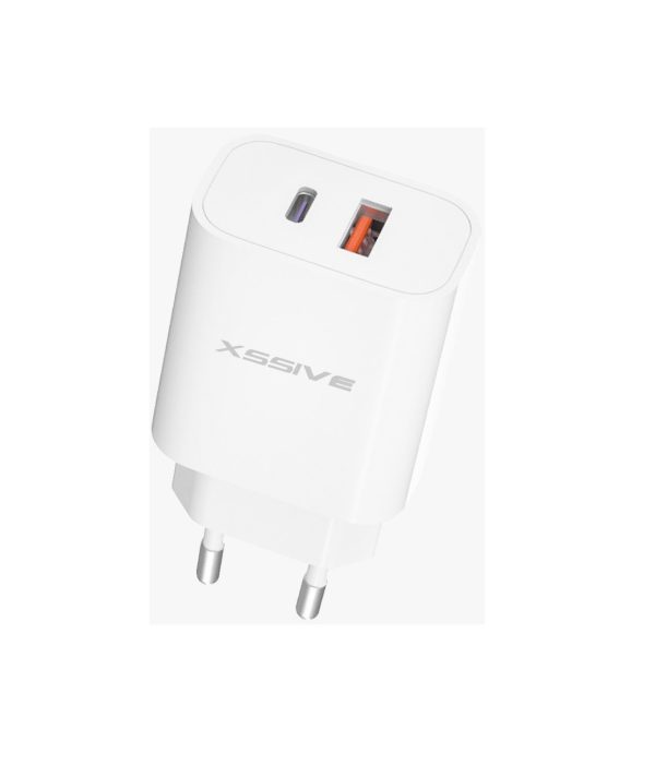 Xssive PD 20W/QC18W Dual Port Wall Charger - Wit