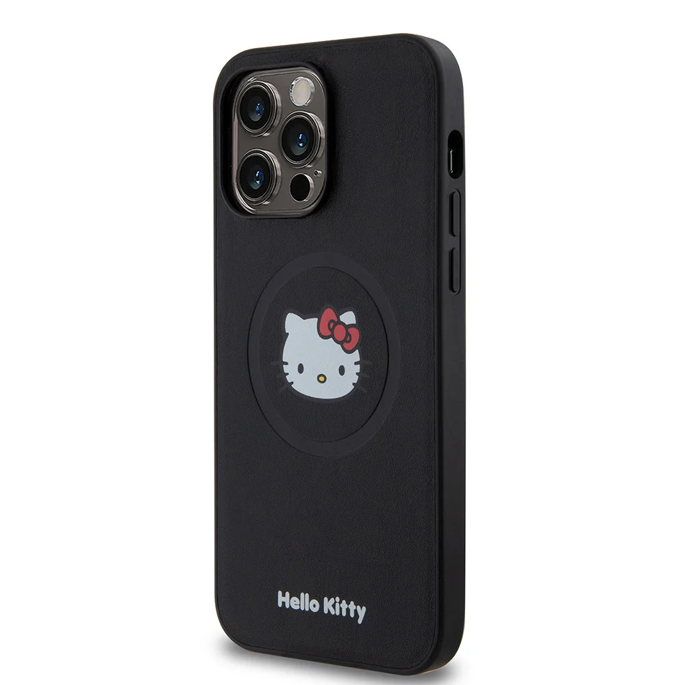 Hello-Kitty-iPhone-15-Pro-Max-Backcover-hoesje-Kitty-Head-Zwart1