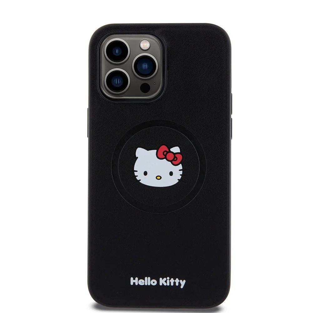 Hello-Kitty-iPhone-15-Pro-Max-Backcover-hoesje-Kitty-Head-Zwart3