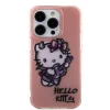Hello Kitty iPhone 15 Pro Max TPU Back Cover hoesje - Graffiti Guitar - Roze2