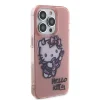 Hello Kitty iPhone 15 Pro Max TPU Back Cover hoesje - Graffiti Guitar - Roze4