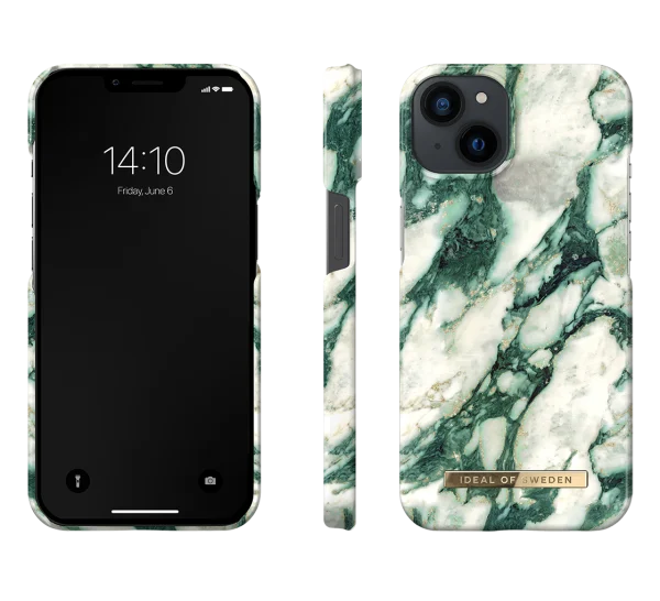 Ideal of Sweden iPhone 14 & 13 Backcover Calacatta Emerald Marble - Fashion Case - Calacatta