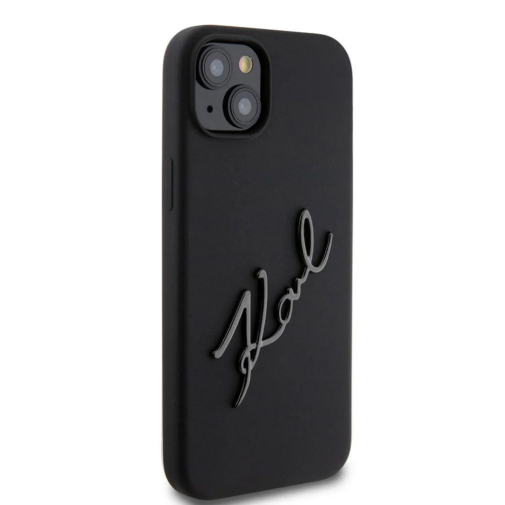 Karl-Lagerfeld-iPhone-15-Plus-iPhone-14-Plus-Backcover-hoesje-Karl-script-logo-Zwart3
