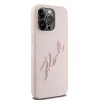 Karl Lagerfeld iPhone 15 Pro Max Backcover hoesje Karl Script - Roze4