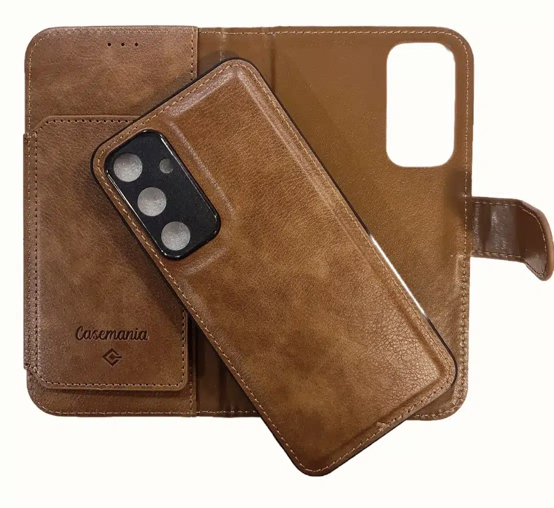 Multiple Pockets Magnetic 2 in 1 Wallet Samsung A55-Bruin-3-Cityhoesje.nl