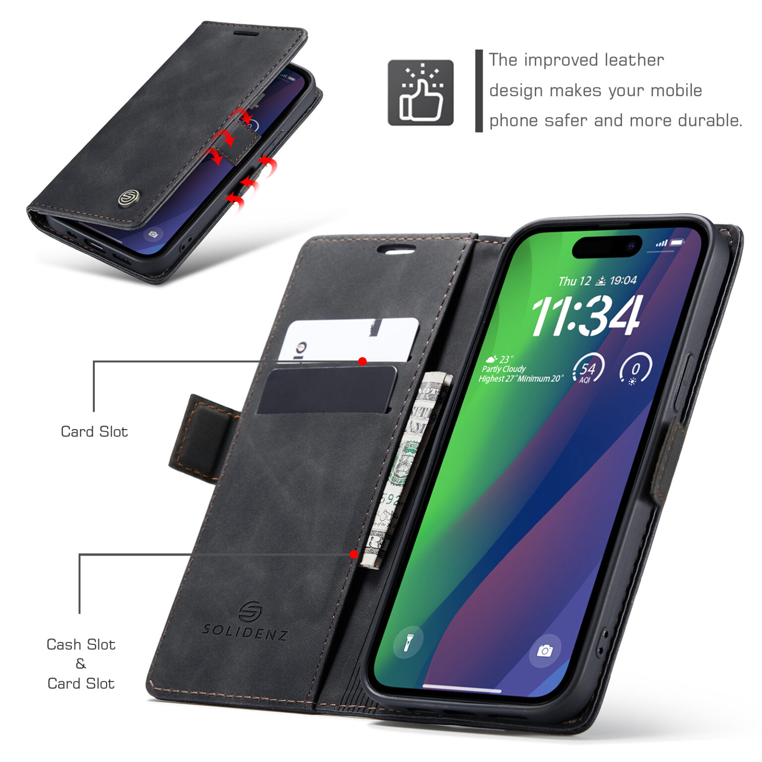 Solidenz-Urban-Book-iPhone-15-hoesje-Zwart-6-1-1536x1536