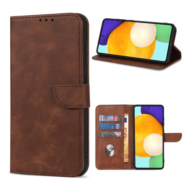 Solidenz – Bookcase – Geschikt voor – Samsung A25 – Bruin