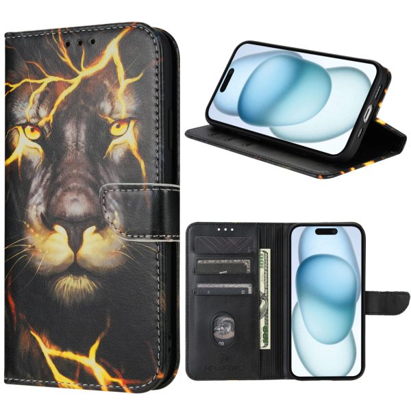 Solidenz Urban – Bookcase iPhone 15 – Leeuw