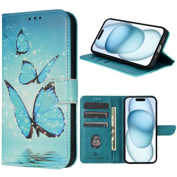 Solidenz Urban – Bookcase iPhone 15 – Vlinder