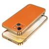 Sulada - Backcover iPhone 15 - PU Leather Coated PC - Oranje - Thumbnail Image 1