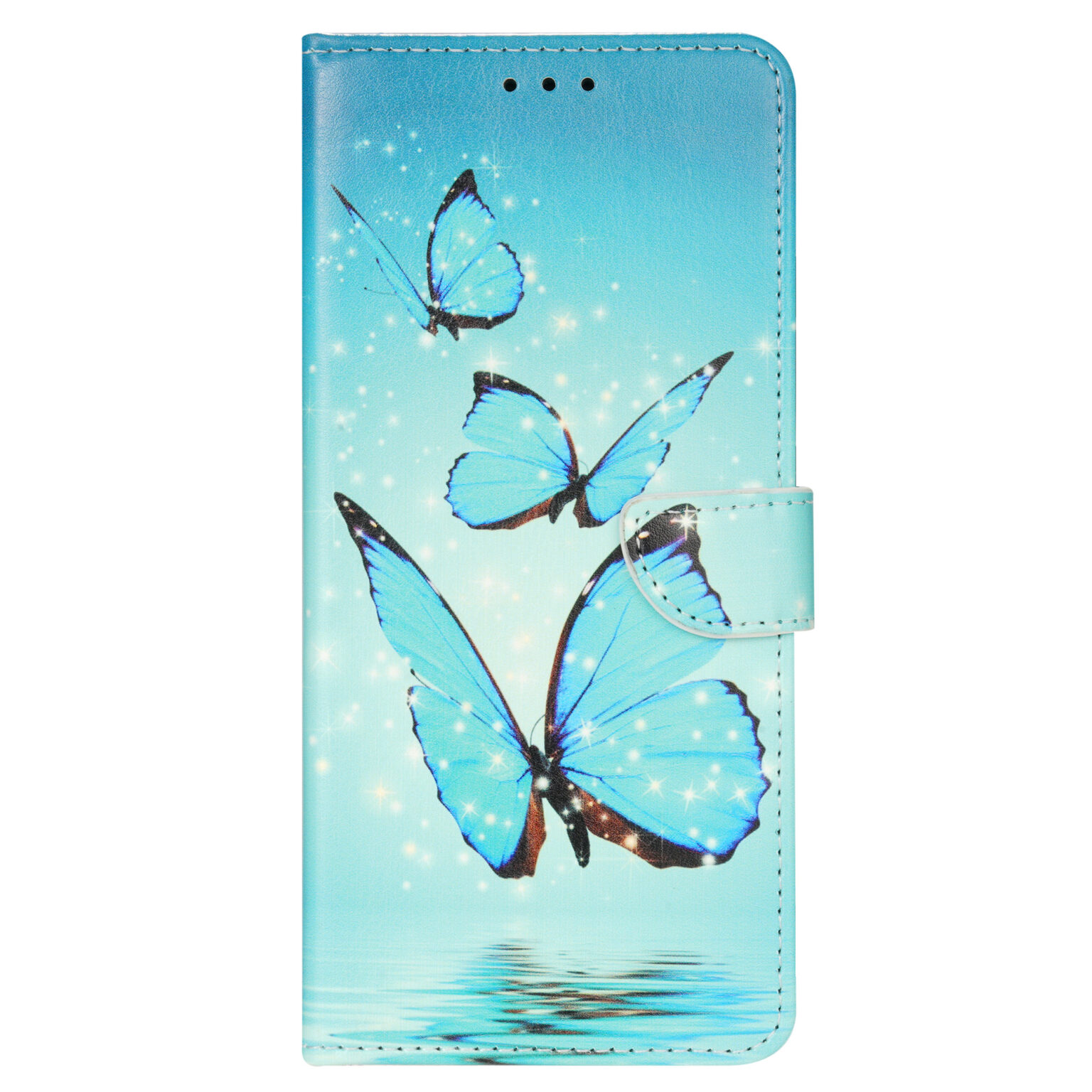 Solidenz Urban – Bookcase – iPhone 13/14 – Vlinder Blauw - Afbeelding 2