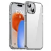 iPhone 15-IPAKY Transparent Backcase,TPU Frame PC Back - Transparent-Cityhoesje.nl