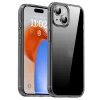 iPhone 15 Plus-IPAKY Transparent Backcase,TPU Frame PC Back - Transparent Zwart-Cityhoesje.nl