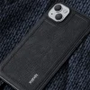 iPhone 15-X-LEVEL For Line Splicing Anti-Slip Cover PU Leather Coated TPU Wear-Resistant Backcase - Zwart-2-Cityhoesje.nl
