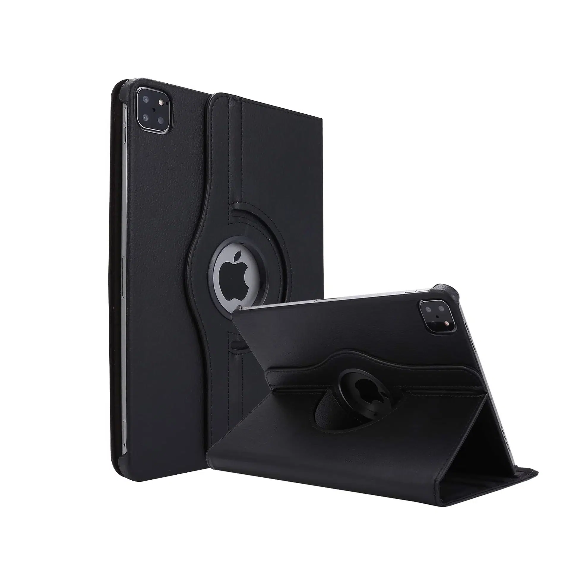 Cityhoesje-Bookcase-iPad Pro 12,9 inch - 2018 / 20 / 21 / 22 - Zwart - Afbeelding 1