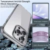iphone 15 Pro-IPAKY Drop-proof Case for TPU Frame PC Back Transparent Cover - Transparent-5-Cityhoesje.nl