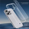 iphone 15 Pro-IPAKY Drop-proof Case for TPU Frame PC Back Transparent Cover - Transparent-6-Cityhoesje.nl