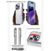 iphone 15 Pro-IPAKY Drop-proof Case for TPU Frame PC Back Transparent Cover - Transparent-7-Cityhoesje.nl