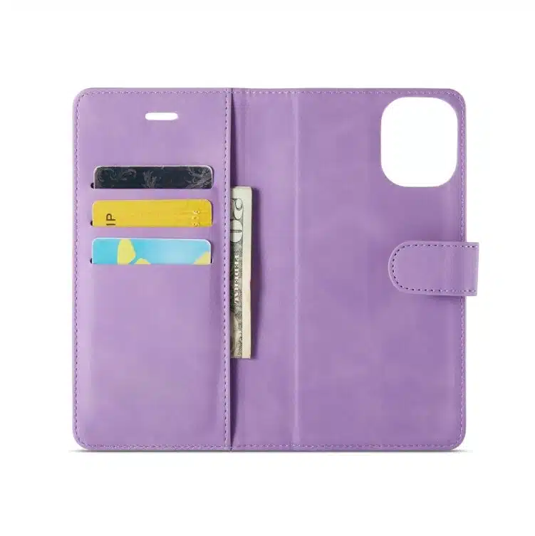 Cityhoesje-Bookcase-iPhone 16 Pro-2 in 1-Paars - Afbeelding 4