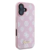 Guess iPhone 16 Backcover hoesje Magsafe PU peony - Roze-4-Cityhoesje.nl