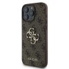 Guess iPhone 16 Pro-Backcover hoesje 4G PU big Logo - Bruin-2-Cityhoesje.nl