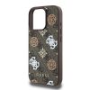 Guess iPhone 16 Pro Backcover hoesje Magsafe PU peony - Bruin-6-Cityhoesje.nl