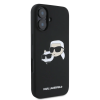 Karl Lagerfeld iPhone 16- Backcover hoesje Magsafe SIL double - Zwart-4-Cityhoesje.nl