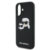 Karl Lagerfeld iPhone 16- Backcover hoesje Magsafe SIL double - Zwart-6-Cityhoesje.nl