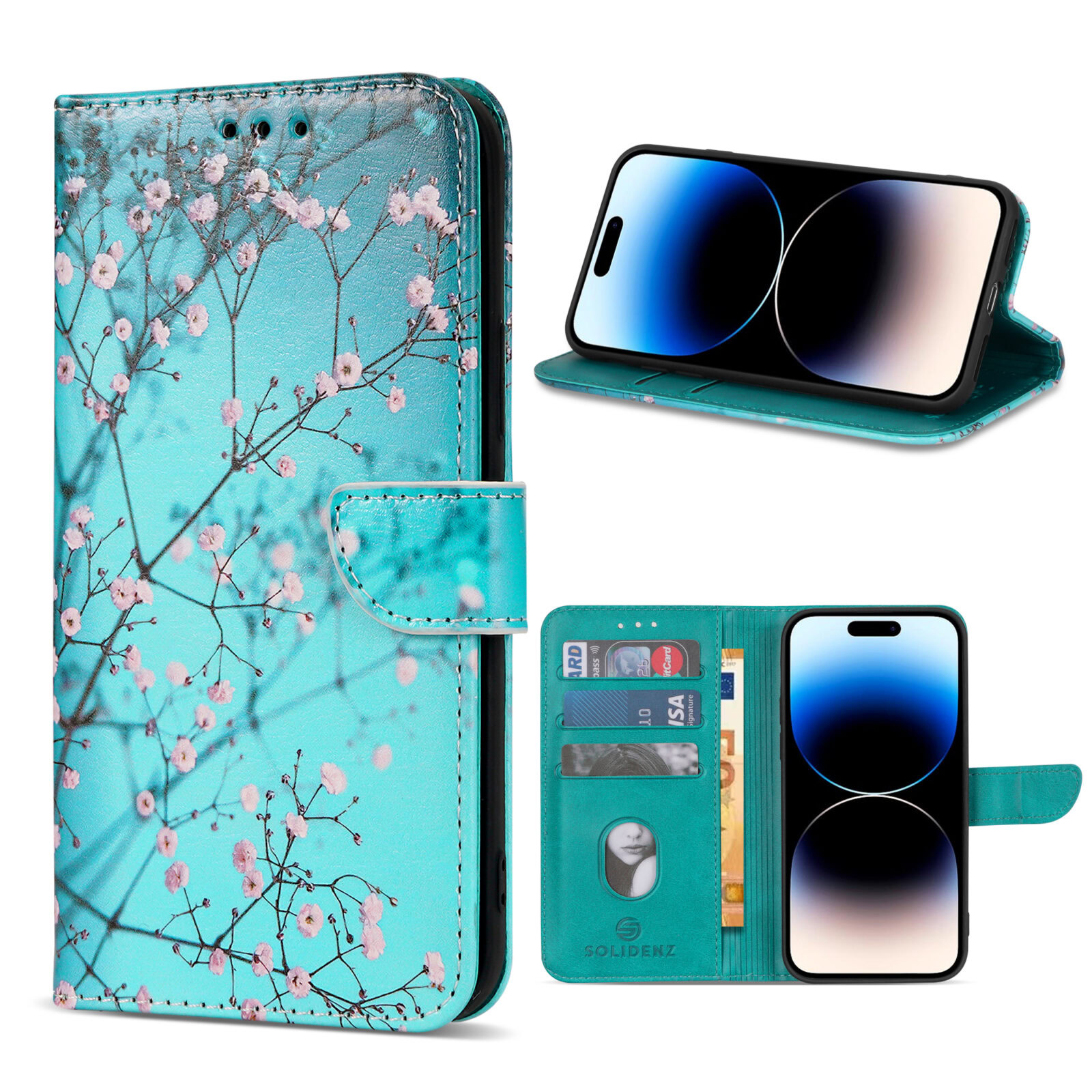 Solidenz - Bookcase iPhone 16 – Sierkers - Afbeelding 1