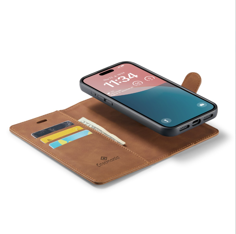 iPhone 16-Casemania 2-in-1Magnetic Case-Bruin-4-Cityhoesje.nl