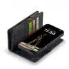 Solidenz - Bookcase iPhone 16 - Wallet 2 in 1 – Zwart - Thumbnail Image 6
