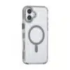 TUNIQ – Backcover iPhone 16 Plus – Afneembaar Nek koord -TPU- PC – Grijs-Transparant - Thumbnail Image 2