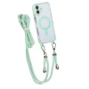 iPhone 16 Plus-TUNIQ-Backcover hoesje-Nek koord - Magsafe -TPU- PC-Groen-4-Cityhoesje