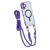 iPhone 16 Plus-TUNIQ-Backcover hoesje-Nek koord - Magsafe -TPU- PC-Paars-4-Cityhoesje.nl
