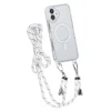 iPhone 16 Plus-TUNIQ-Backcover hoesje-Nek koord - Magsafe -TPU- PC-Wit-Transparant-4-Cityhoesje.nl