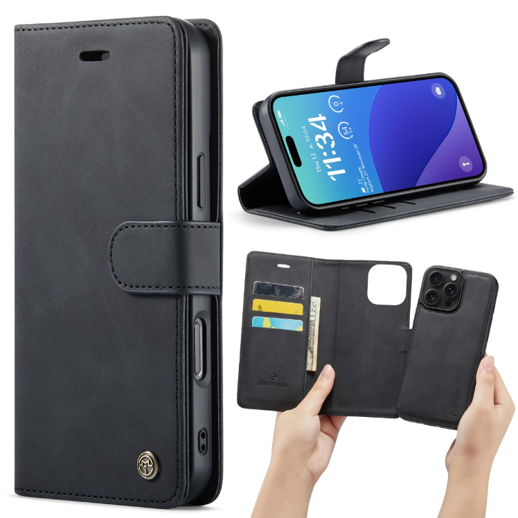 iPhone 16 Pro-Casemania 2-in-1 Magnetic Case-Zwart-1-Cityhoesje.nl