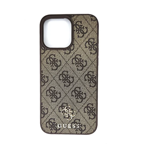Guess - Backcover iPhone 16 Pro Max  Magsafe PU 4G - Bruin