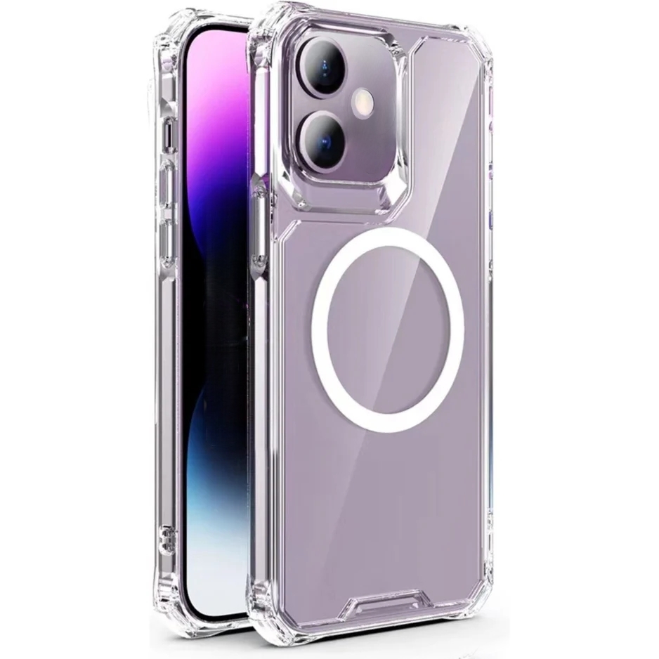 Cityhoesje - Backcover iPhone 16 - Anti Shock - Magsafe - Transparant - Afbeelding 3