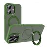 iphone 16 Plus-Cityhoesje-back-case-geschikt-voor-magsafe-with-stand-Groen-Cityhoesje.nl