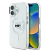 Karl Lagerfeld - Backcover iPhone 16 - Karl Head - Magsafe - metal - Transparant Wit - Thumbnail Image 1