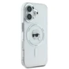 Karl Lagerfeld - Backcover iPhone 16 - Karl Head - Magsafe - metal - Transparant Wit - Thumbnail Image 4